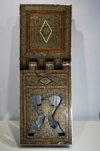 Inlaid Coran holder&quot;khatam kari&quot;,Persia,19th century. - 