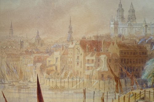 Saint Paul&#039;s Cathedral from Southwork bridge - F. LLOYDS, dated 1878 - Napoléon III