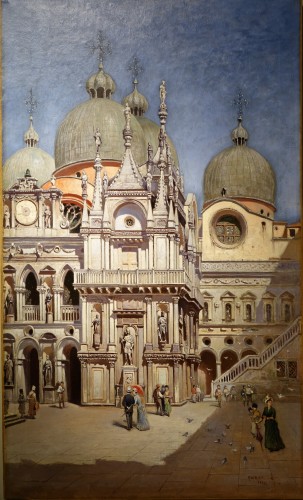 The Doges Palace in Venice- F.W.ODELMARK, 1889