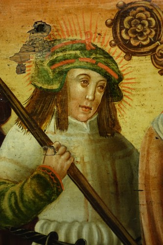 Predella(?) representing a Nativity and several saints, Bavaria, circa 1520 - Renaissance