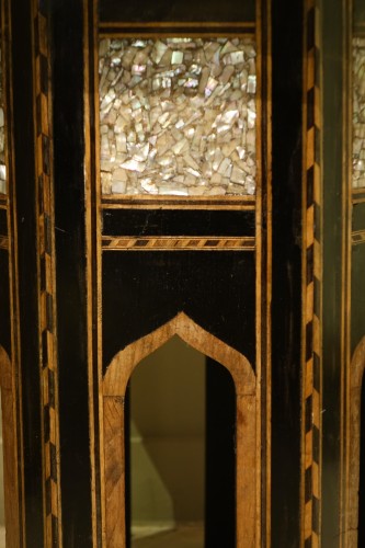 Mother-of-pearl inlaid octagonal side table, Syria or Egypt, circa 1920 - 