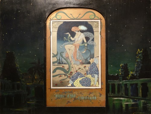 Princess Emerald - Watercolor, gouache, oil signed F.LORENZI, 1929