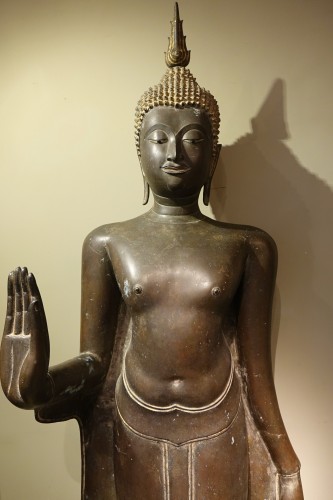 Grand Bouddha en abhaya-mudrà, Ayuthaya, Thaïlande - Arts d
