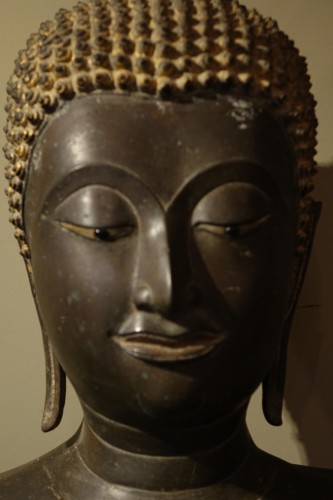 Antiquités - Grand Bouddha en abhaya-mudrà, Ayuthaya, Thaïlande