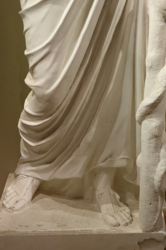 Sculpture  - Très grand plâtre des fonderies de Molenbeek,1930, représentant Asclépios