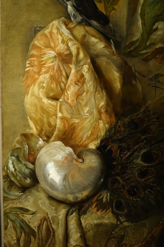 Trois grandes natures mortes, H. von Preuschen, 1885 - Paintings & Drawings Style Art nouveau