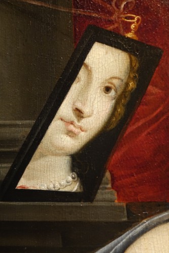 Louis XIII - Portrait d'une Vénitienne, Italie fin 16e siècle