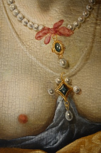 Antiquités - Portrait of a Venetian woman , Italy late 16th century