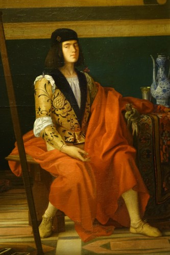 Napoléon III - Jeune noble Vénitien posant pour son portrait - Edmond Lechevallier-Chevignard 1825-1902)