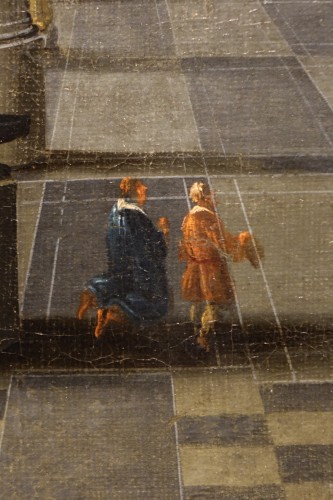 Louis XIII - Interior of Antwerp Cathedral - Pieter NEFFS LE JEUNE( 1620-1675)