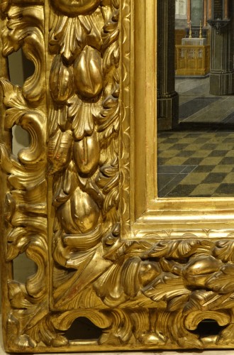 Antiquités - Interior of Antwerp Cathedral - Pieter NEFFS LE JEUNE( 1620-1675)
