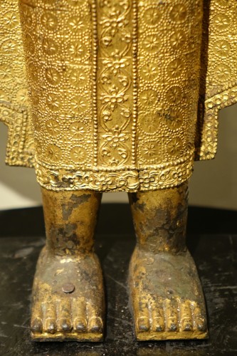 Large bronze Buddha - Rattanakosin, Thailand 19th century - 
