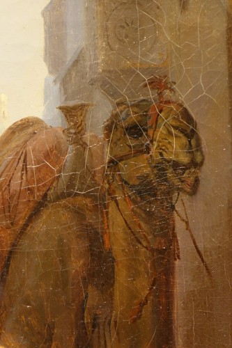Antiquités - Jeune mendiante dans une rue du Caire - E.GIRARDET, 1845