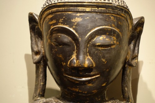 Very large Buddha in dry lacquer, Burma late 18th century  - 