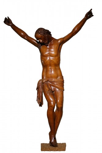 Christ on the cross in boxwood, 17th century.