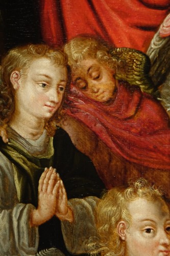 XVIIe siècle - Grande Adoration des bergers, Flandres 17e siècle