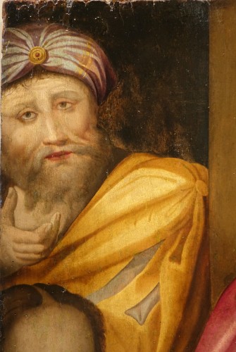Tableaux et dessins Tableaux XVIe siècle - Christ de pitié ou Christ aux liens, Italie du nord, 2e quart du 16e siècle