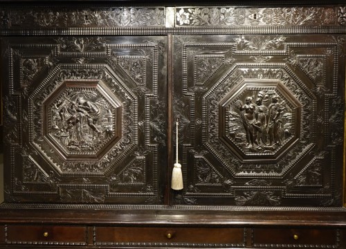 Cabinet en ébène , France ou Pays-Bas 17e siècle - Mobilier Style Louis XIII