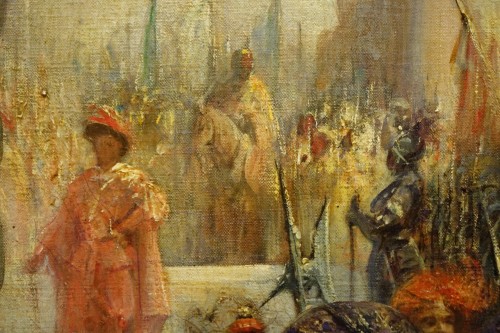 La visite de la reine de Saba -  Georges CLAIRIN ( 1843-1919) - Art nouveau