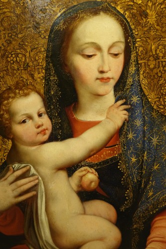 Vierge à l'Enfant,Rome, 18e s. - La Crédence