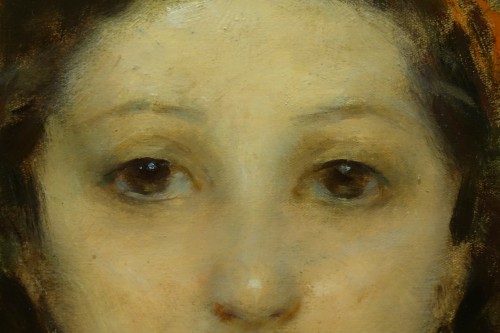 Portrait of a young girl - Lucien Grandgérard, dated 1936 - 