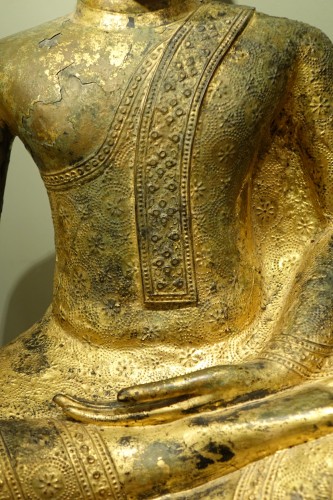 Bouddha en bronze, Thaïlande , Rattanakosin, début du 19e s. - 
