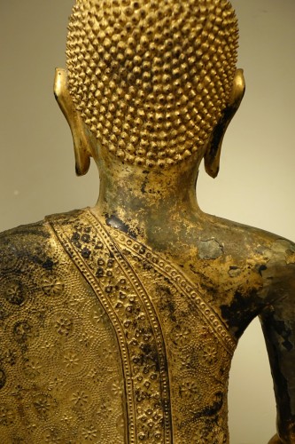 Antiquités - Bouddha en bronze, Thaïlande , Rattanakosin, début du 19e s.