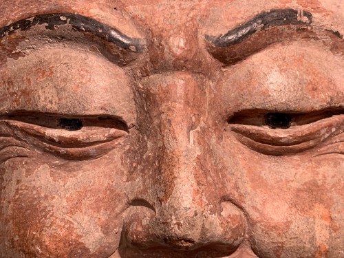 <= 16th century - Terracotta head, China Ming dynasty (1368-1644)