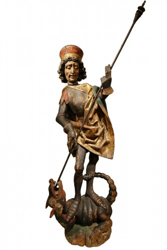 Saint Georges terrassant le dragon, Souabe ou Allemagne du sud 16e siècle