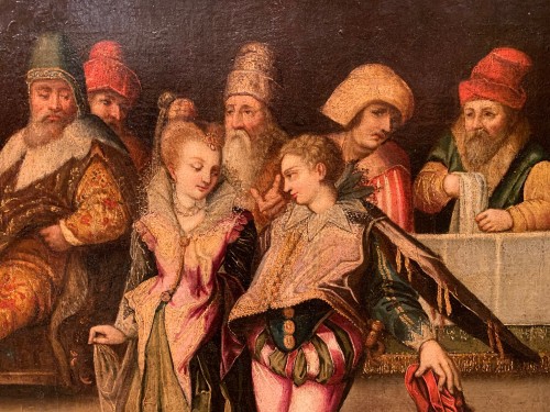 Tableaux et dessins Tableaux XVIe siècle - Scène de banquet - Venise 2e moitié du XVIe siècle