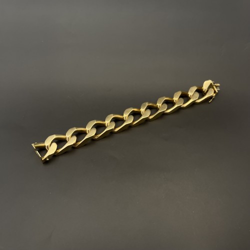 XXe siècle - Bracelet gourmette en or jaune