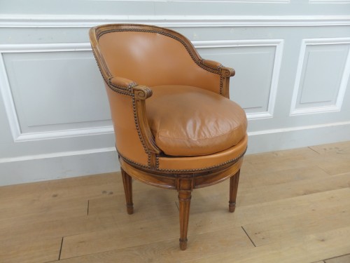 Fauteuil de bureau d'époque Louis XVI - Sièges Style Louis XVI