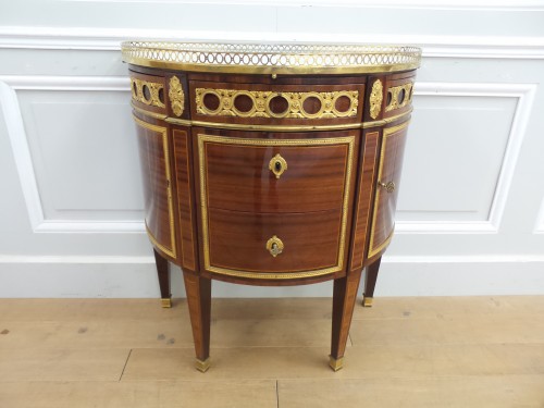 Louis XVI - Half moon Commode stamped R Lacroix