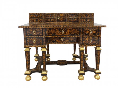 Bureau Mazarin d'époque Louis XIV