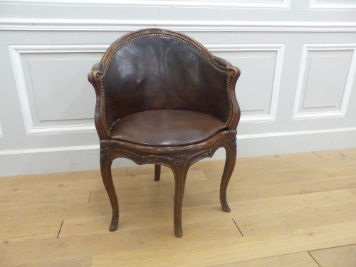 Fauteuil de bureau d'époque Louis XV - Sièges Style Louis XV