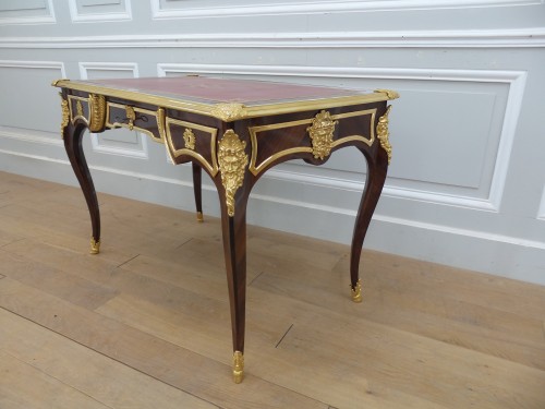 XIXe siècle - Bureau en placage de palissandre signé Sormani