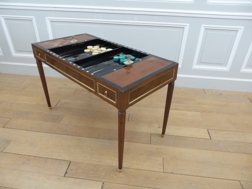 Louis XVI - Table tric-trac estampillée L Aubry