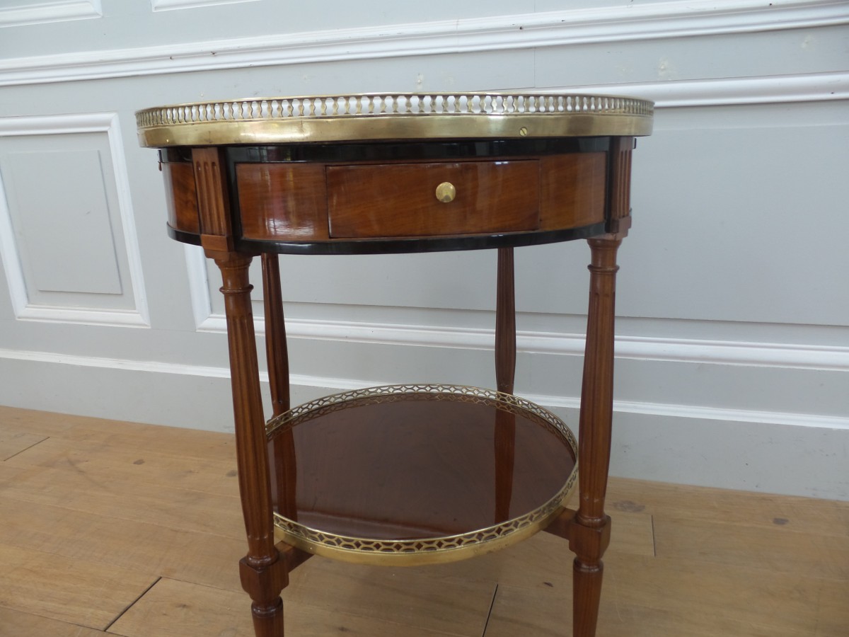 Table Bouillotte et son bouchon d'époque Louis XVI - XVIIIe siècle - N.94061