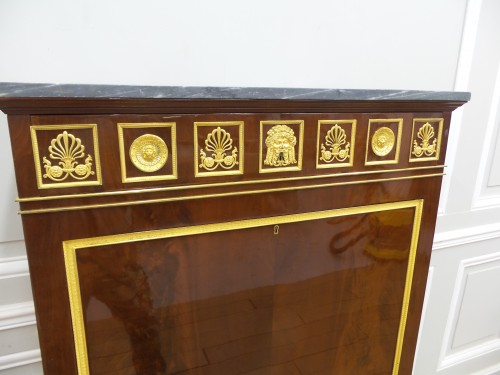 19th century - Empire period mahogany writing desk