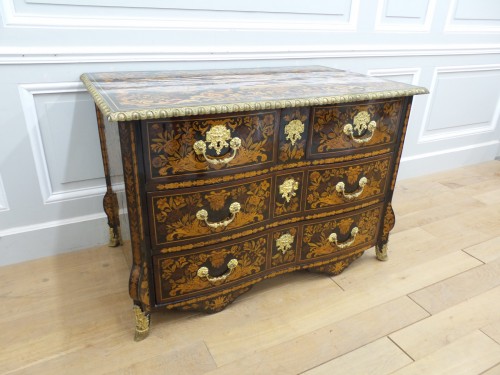 Louis XIV period Mazarine chest of drawers - Furniture Style Louis XIV