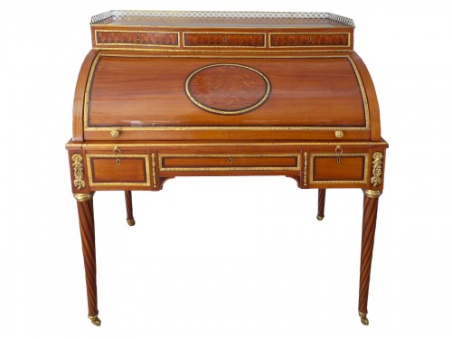 Bureau cylindre Louis XVI estampillé Ferdinand Bury