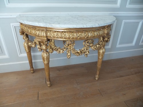 XVIIIe siècle - Console Louis XVI