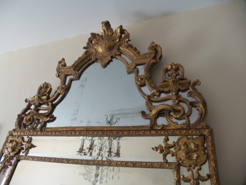 Miroirs, Trumeaux  - Miroir d'époque Régence