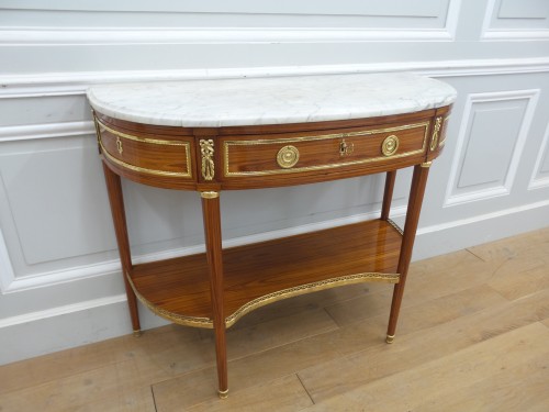 Console Louis XVI estampillée F Schey - Mobilier Style Louis XVI