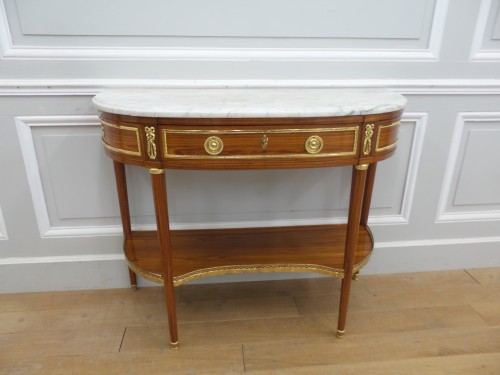 Mobilier Console - Console Louis XVI estampillée F Schey