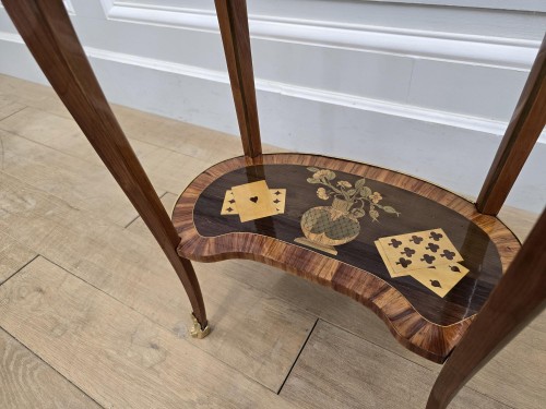 XVIIIe siècle - Petite table de salon estampillée Charles Topino
