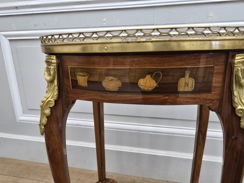 Antiquités - Petite table de salon estampillée Charles Topino