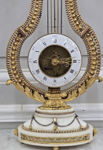 Pendule lyre d'époque Louis XVI - La Jurande