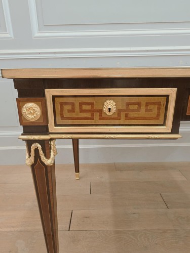 XIXe siècle - Bureau plat de Paul Sormani