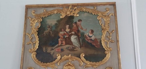 XVIIIe siècle - Trumeau d'époque Louis XV